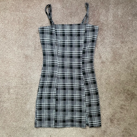 Black Checkered Dress - Picture 1 of 4